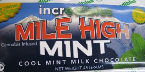 Medically Correct LLC of Denver makes "Incredibles" brand cannabis-infused candy bars such as the Mile High bar. (Photo/Michael Pollick)