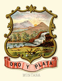 Montana Territory coat of arms, 1876.