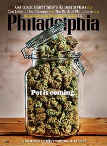 Philadelphia magazine December 2014 cover: "Pot is coming."