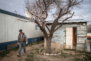 Charles Lynch, a former California medical marijuana dispenser now appealing federal felony convictions, at his motherÕs home in Bloomfield, N.M., March 18, 2015. The Department of Justice argues that a recent congressional amendment does not undercut its power to prosecutor federal drug law, but the legislationÕs authors Ñ and LynchÕs lawyers Ñ disagree. (Mark Holm/The New York Times)