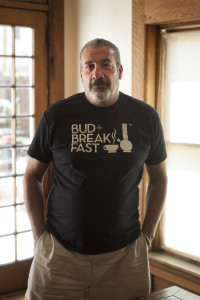 Joel Schneider, who used to offer small free samples of marijuana until he was cited by police, at his business, Bud and Breakfast of Denver, Aug. 28, 2015. Legal marijuana is easy to find in Colorado, places to smoke it not so much. That could soon change, however, if a proposed ballot measure clears the way for use in over-21 bars and clubs. (Theo Stroomer/The New York Times)