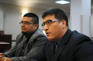 Ryan Kills A Hundred of the Flandreau Santee Sioux Tribe's executive committee speaks during a state-tribal relations panel at the state Capitol in Pierre, S.D., Monday, Oct. 26, 2015. The Flandreau Santee Sioux's plans to sell marijuana in a lounge on tribal land will likely thrust the issue before legislators in the upcoming session, Kills a Hundred the head of the State-Tribal Relations Committee said Monday.  (AP Photo/James Nord)